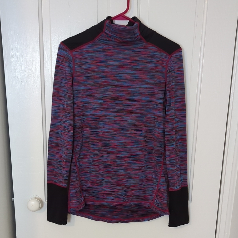 Cuddl Duds Multicolor Striped Flex Fit Top